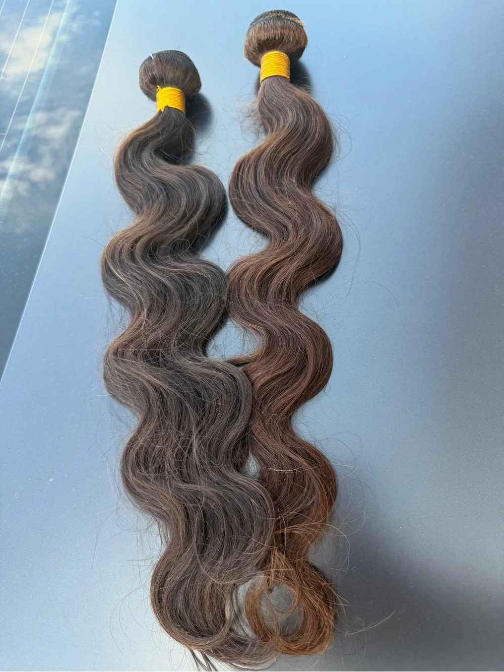 22 inch Natural Wavy Brown Women’s Hair Extensions - 2 Pack